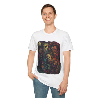 Horror Icons Collage T-Shirt —  Graphic Tee