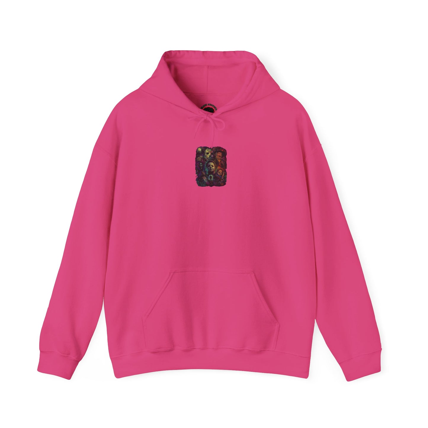 Horror Icons Hoodie — Vintage Slasher Collage Sweatshirt