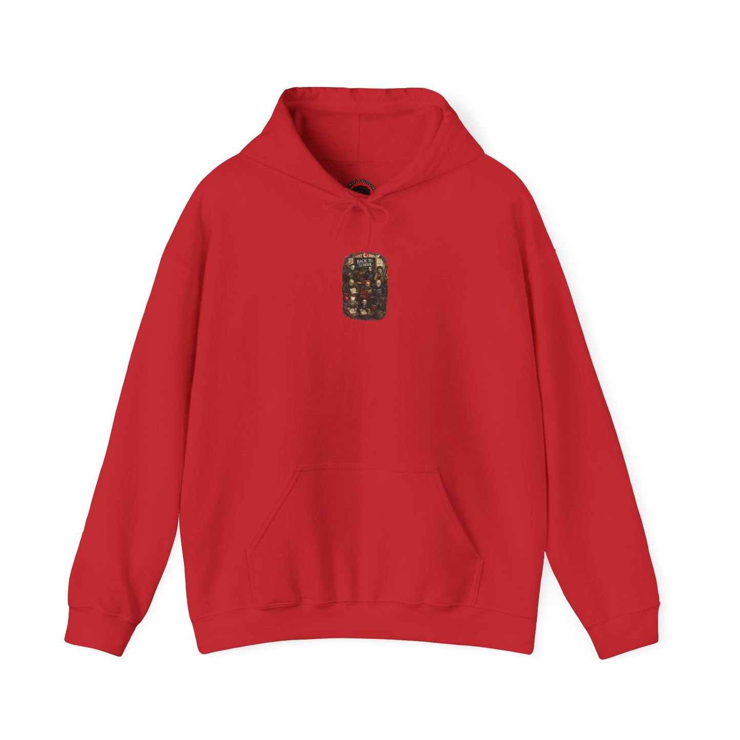 Horror Icons "Back to School" Hoodie — Vintage Movie Villains Graphic Sweatshirt