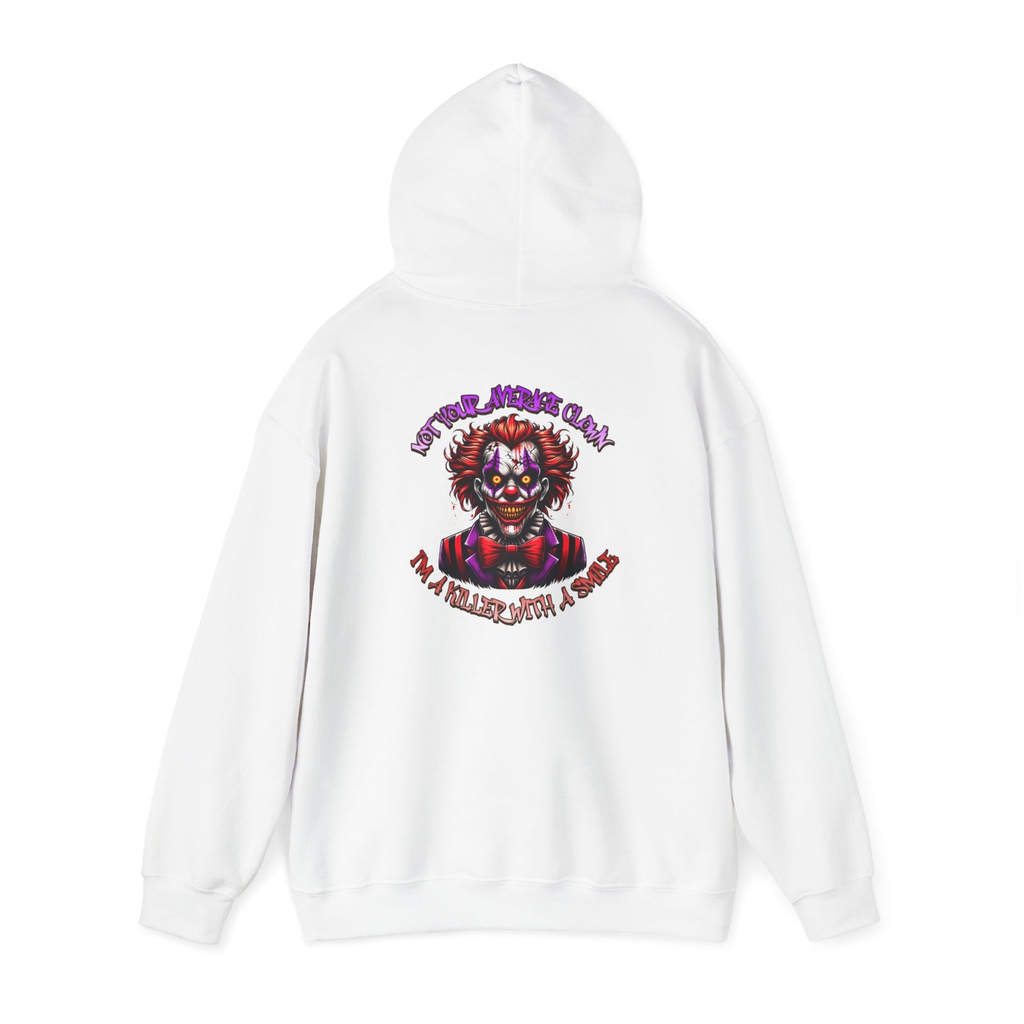 Evil Clown Horror Hoodie - Killer With A Smile Design