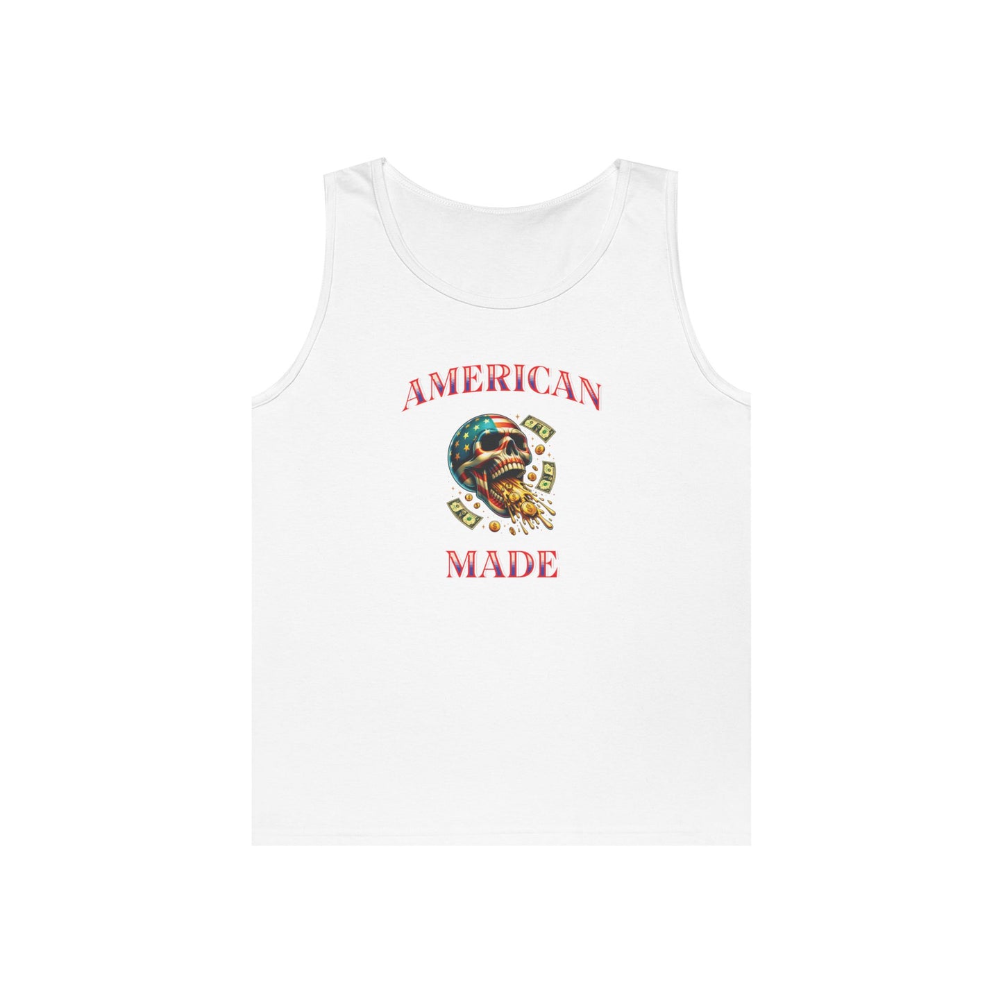 Tank Top - American Made Skull Money Design