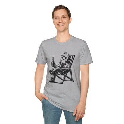 Jason Relaxing Graphic Tee — Funny Horror Movie T-Shirt