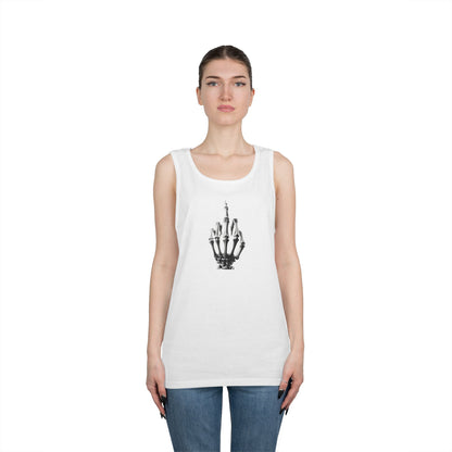 Skeleton Hand Middle Finger Tank Top – Edgy Skull Finger