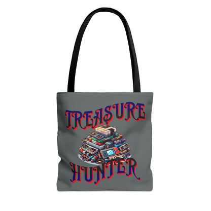 Treasure Hunter Retro Video Gamer Tote Bag (AOP) Collectors Vintage Games and Gaming