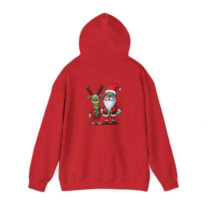 Christmas Zombie Santa & Reindeer Hoodie