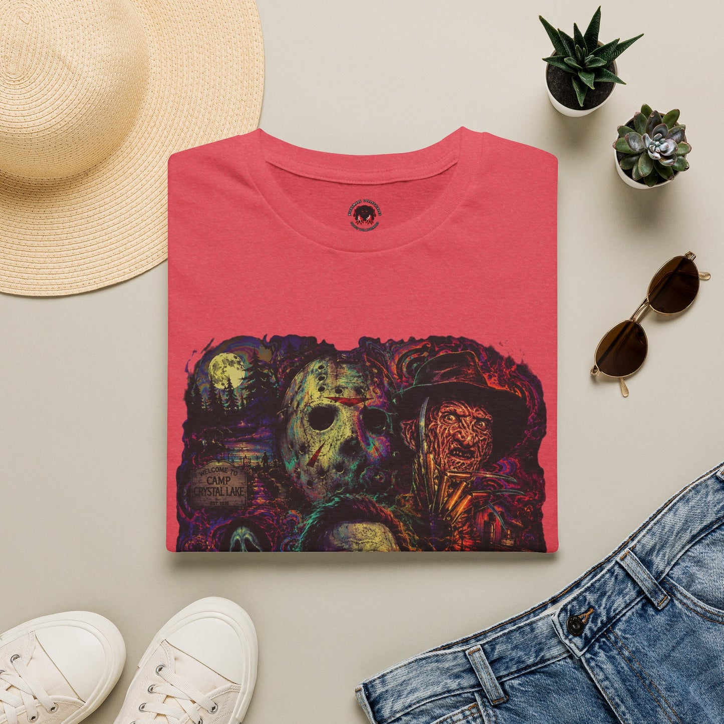 Horror Icons Collage T-Shirt —  Graphic Tee