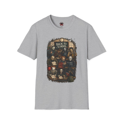 "Back to School" Horror Movie Character Class Portrait - T Shirt