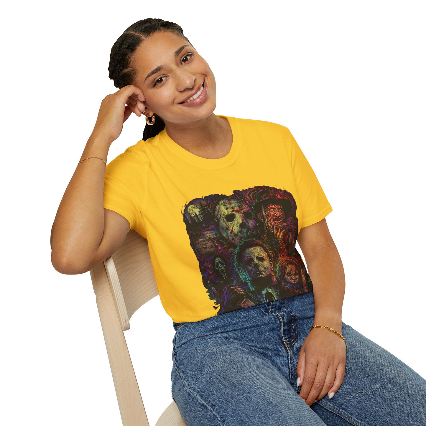 Horror Icons Collage T-Shirt —  Graphic Tee