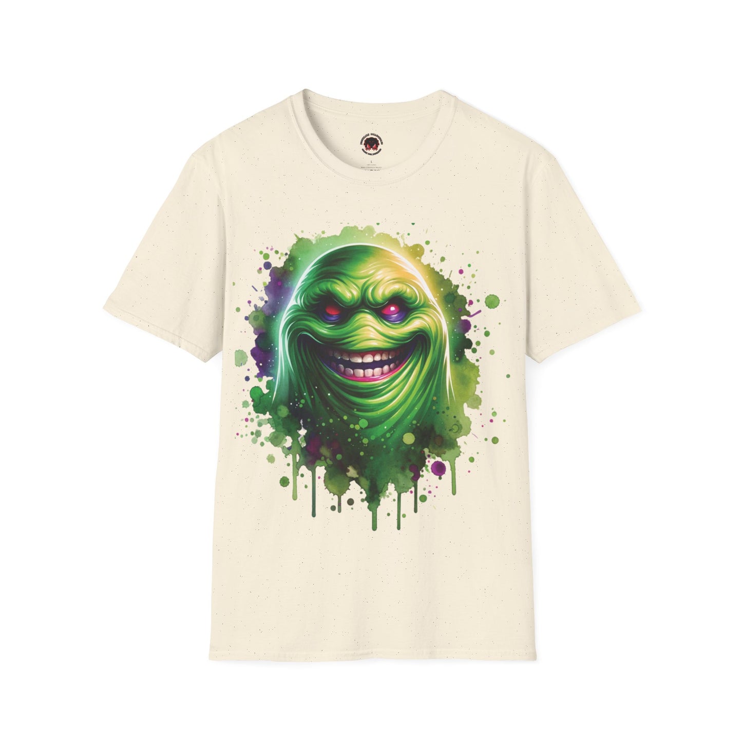 Slimey Ghost Spector Horror Fun Unisex Soft style T Shirt Men Women