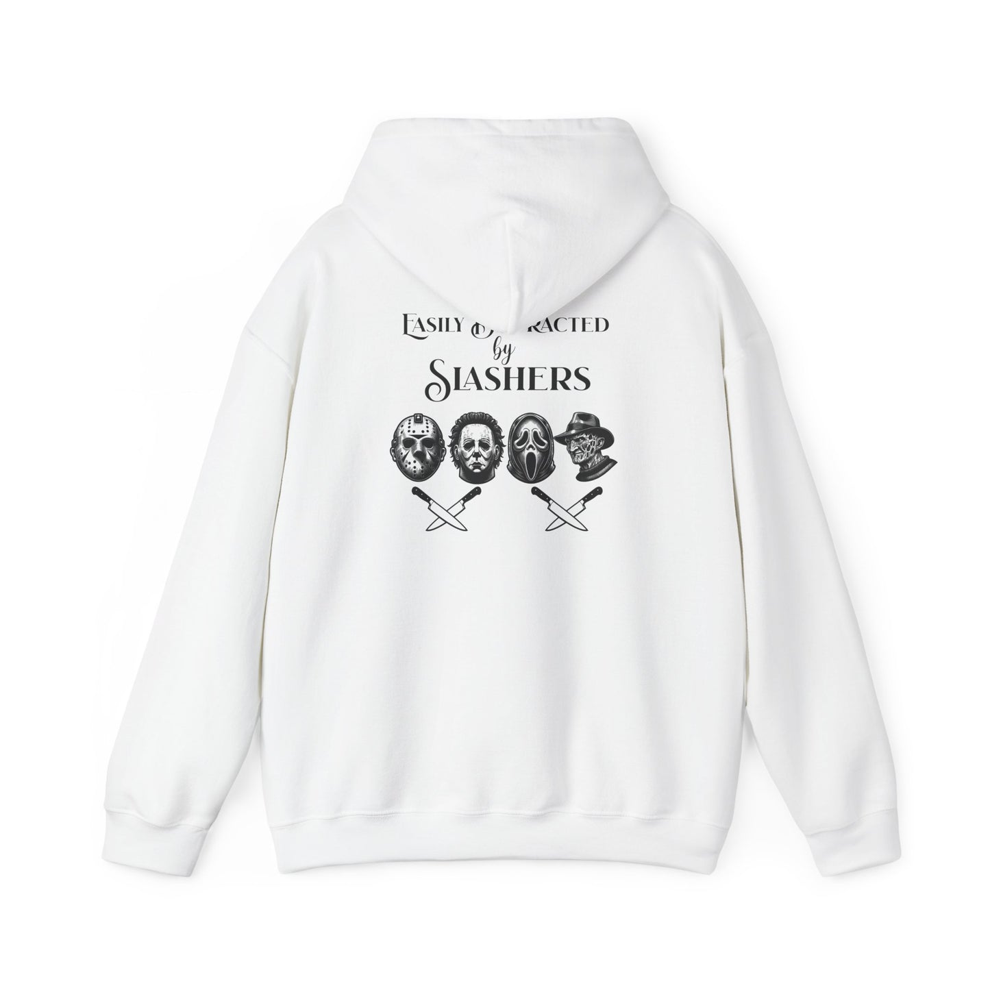 Horror Slasher Hoodie — Classic Masked Killers Graphic Sweatshirt