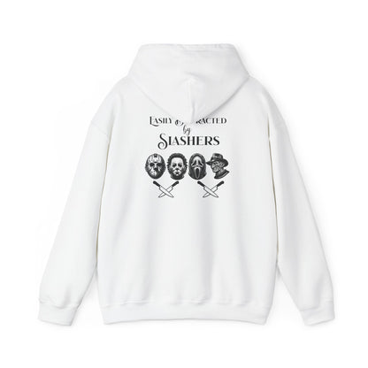 Horror Slasher Hoodie — Classic Masked Killers Graphic Sweatshirt