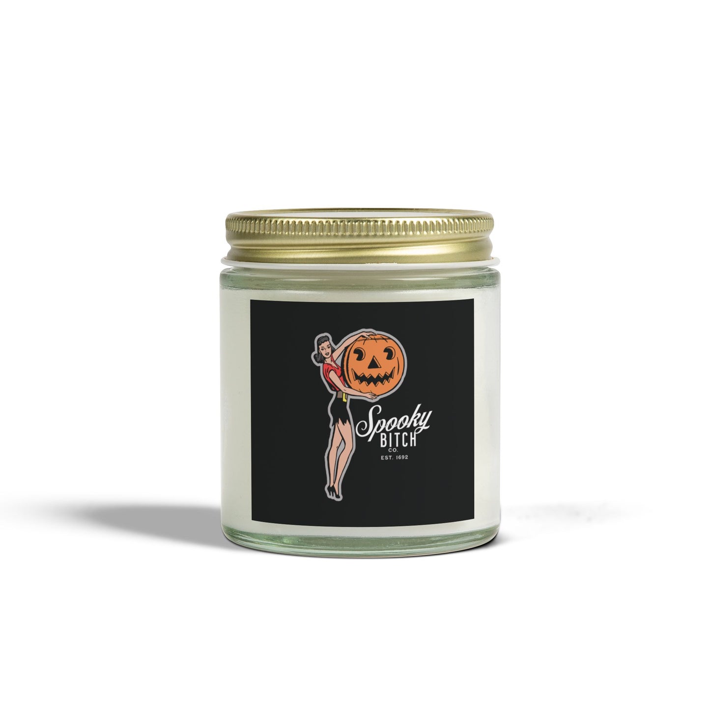 Scented Candle - Fun Witch Design, Gothic, Spooky Bitch Company (4oz, 9oz)