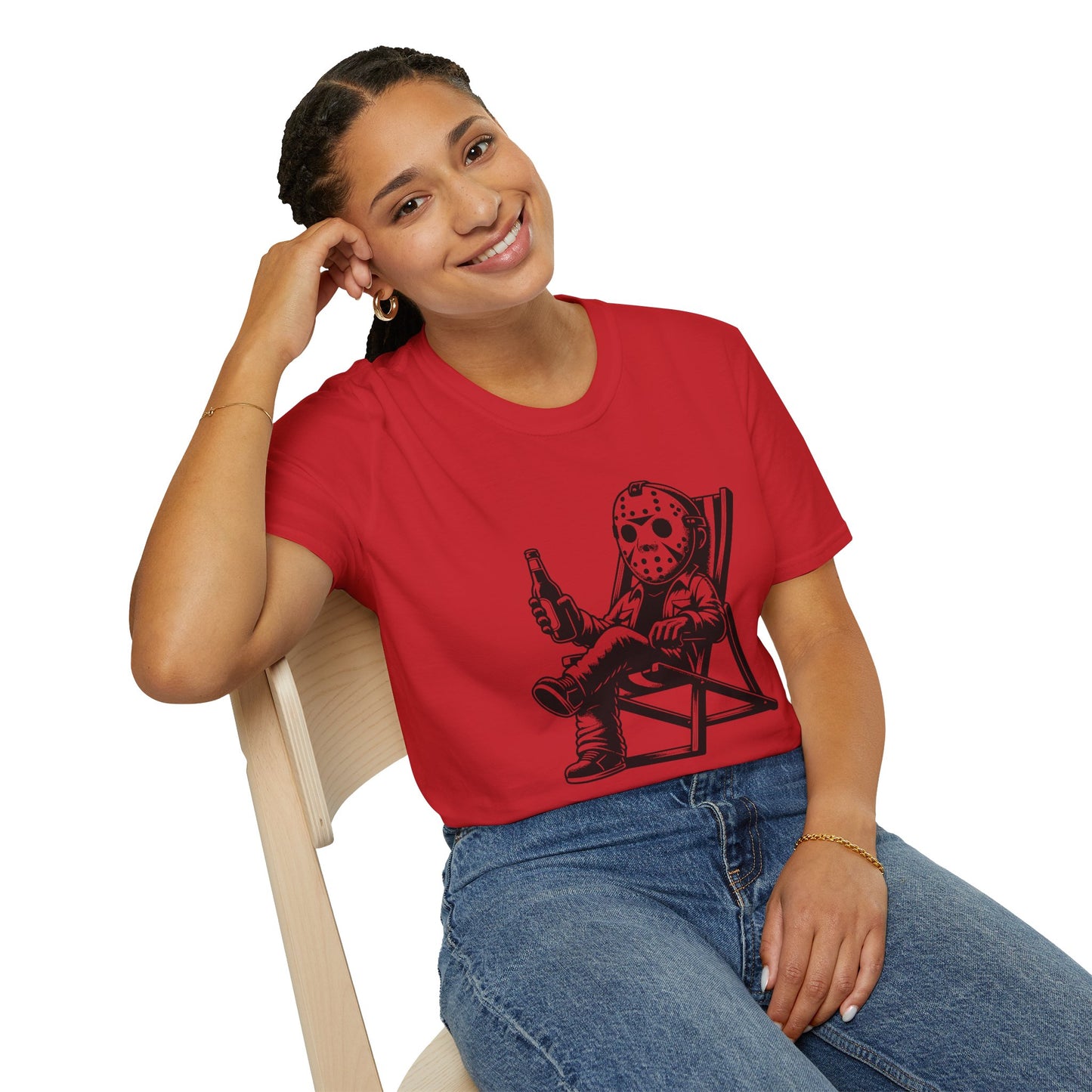 Jason Relaxing Graphic Tee — Funny Horror Movie T-Shirt