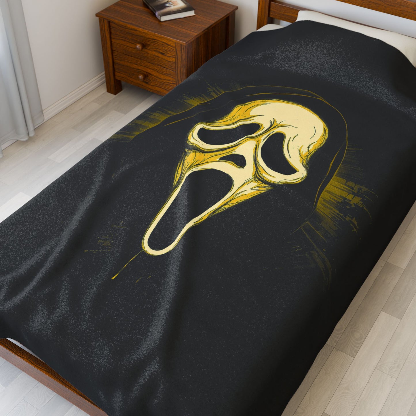 Ghostface Velveteen Plush Blanket Scream Mask Horror Throw