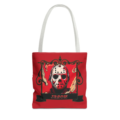 Vintage Jason Hockey Mask Tote Bag