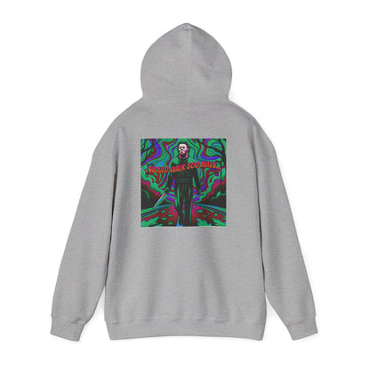 Psychedelic Road Trip Michael Hoodie – "Would Walk 500 Miles" Graphic Pullover