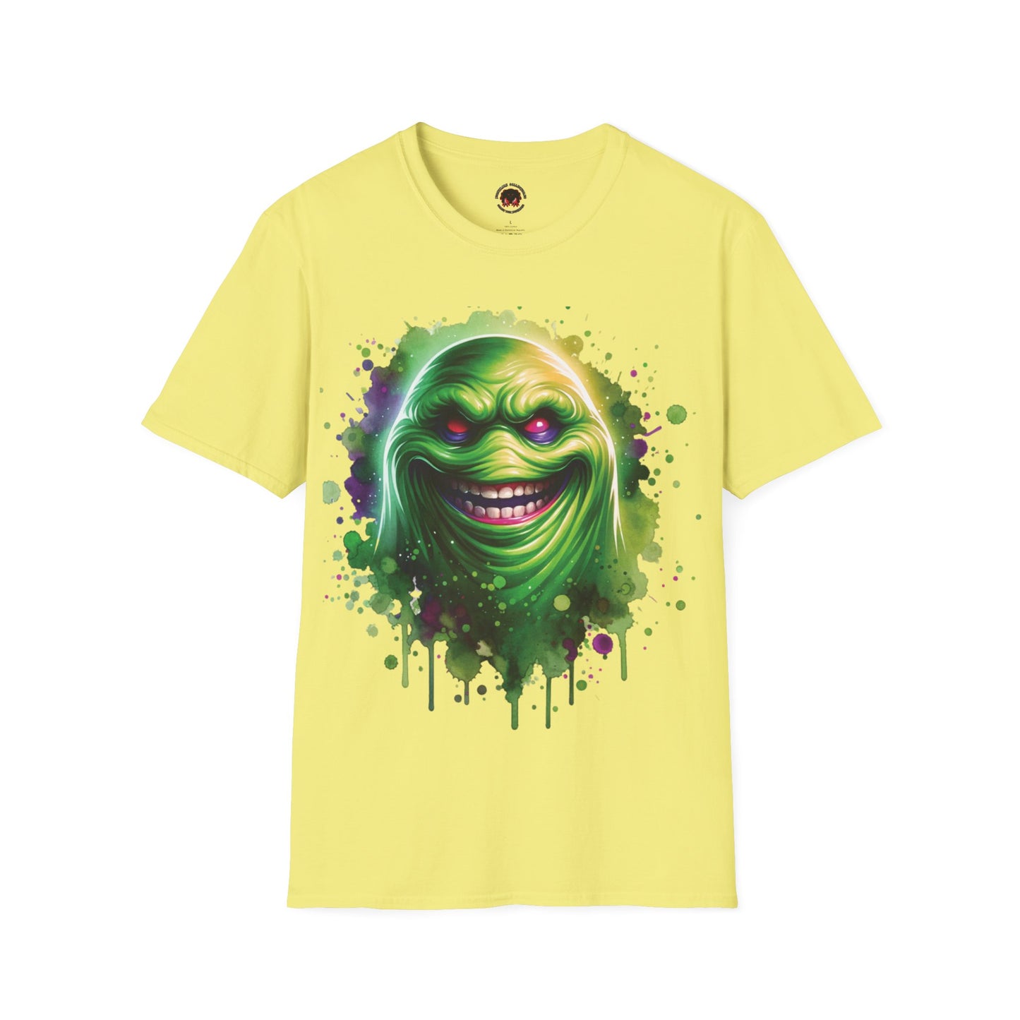 Slimey Ghost Spector Horror Fun Unisex Soft style T Shirt Men Women