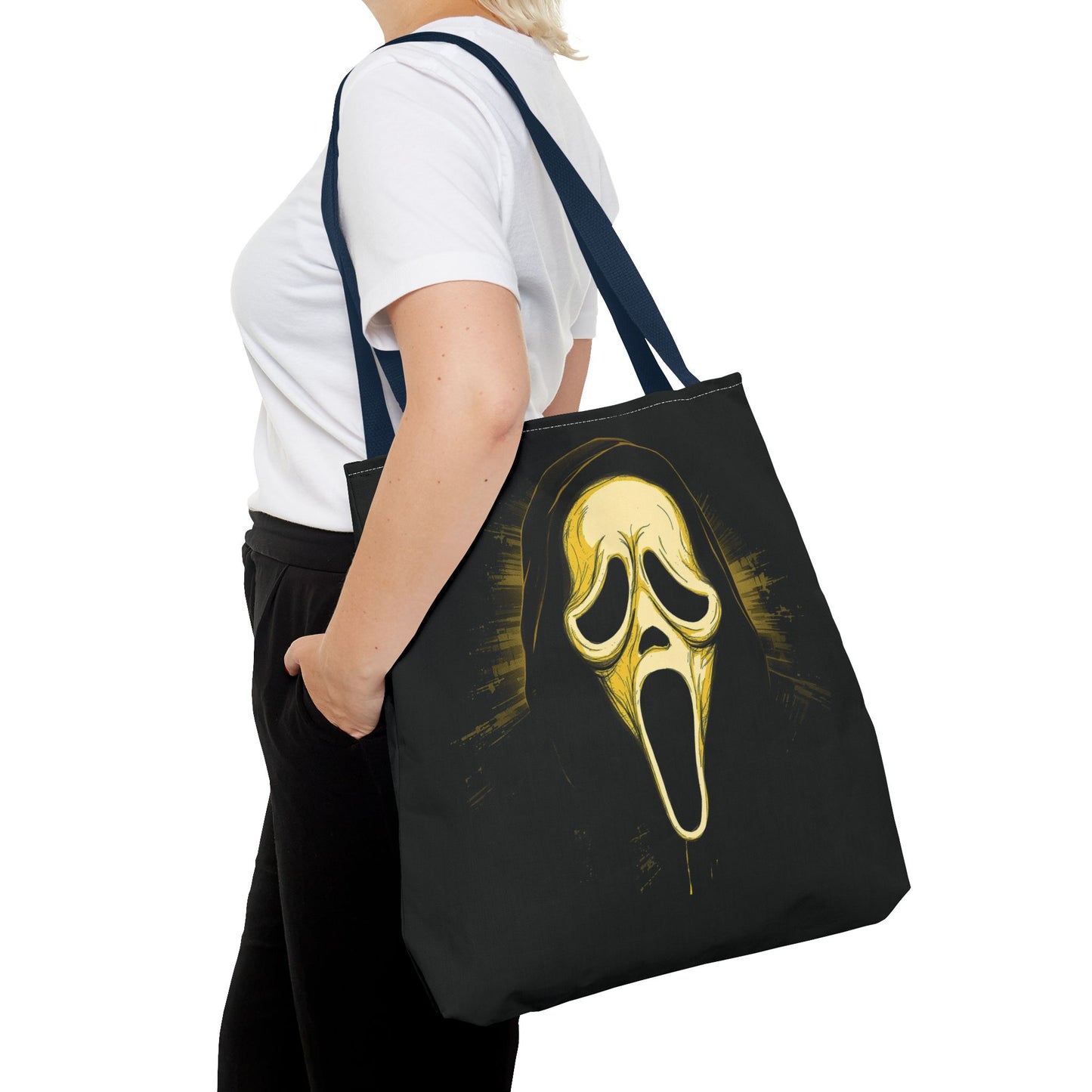 Spooky Scream Tote Bag — Ghost Face Design