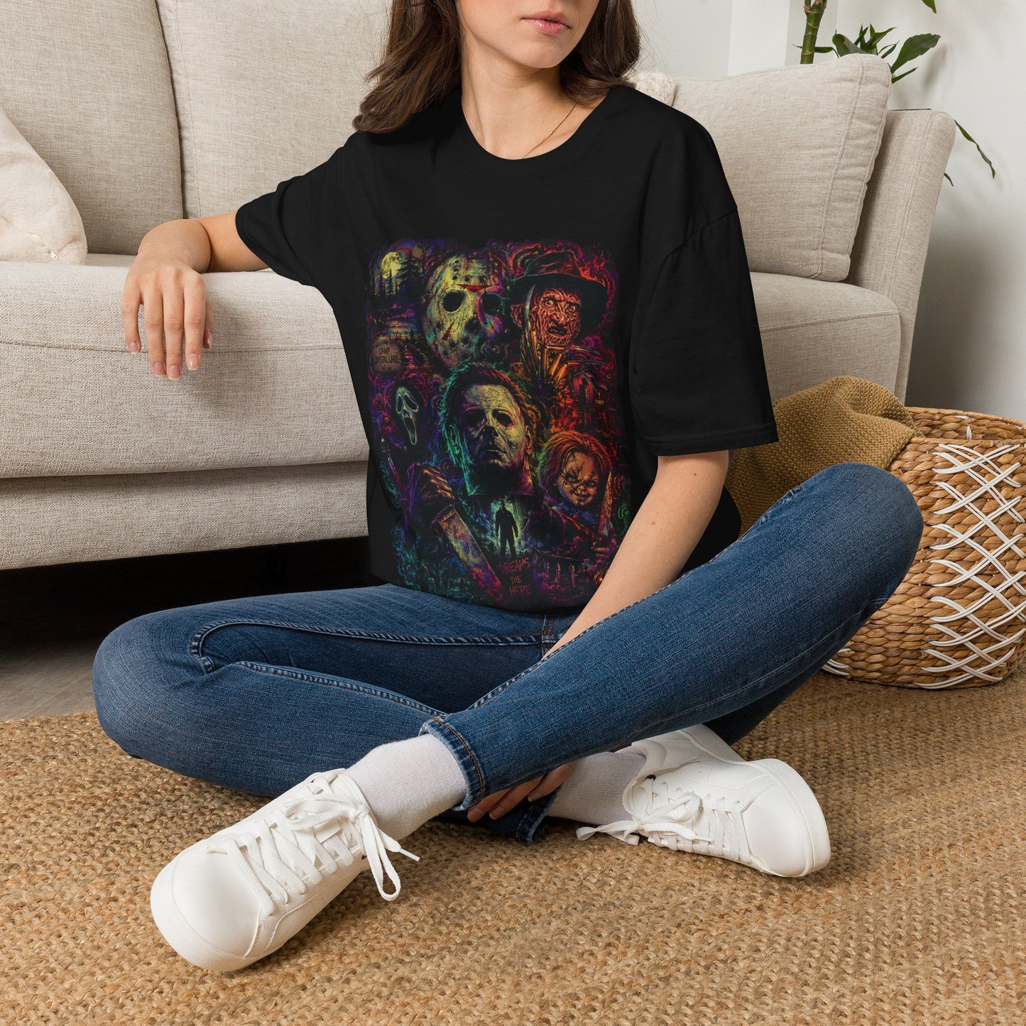 Horror Icons Collage T-Shirt —  Graphic Tee