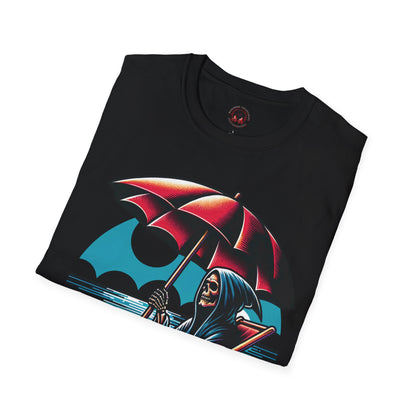 Summerween Grim Reaper Beach Day Unisex Soft style T-Shirt