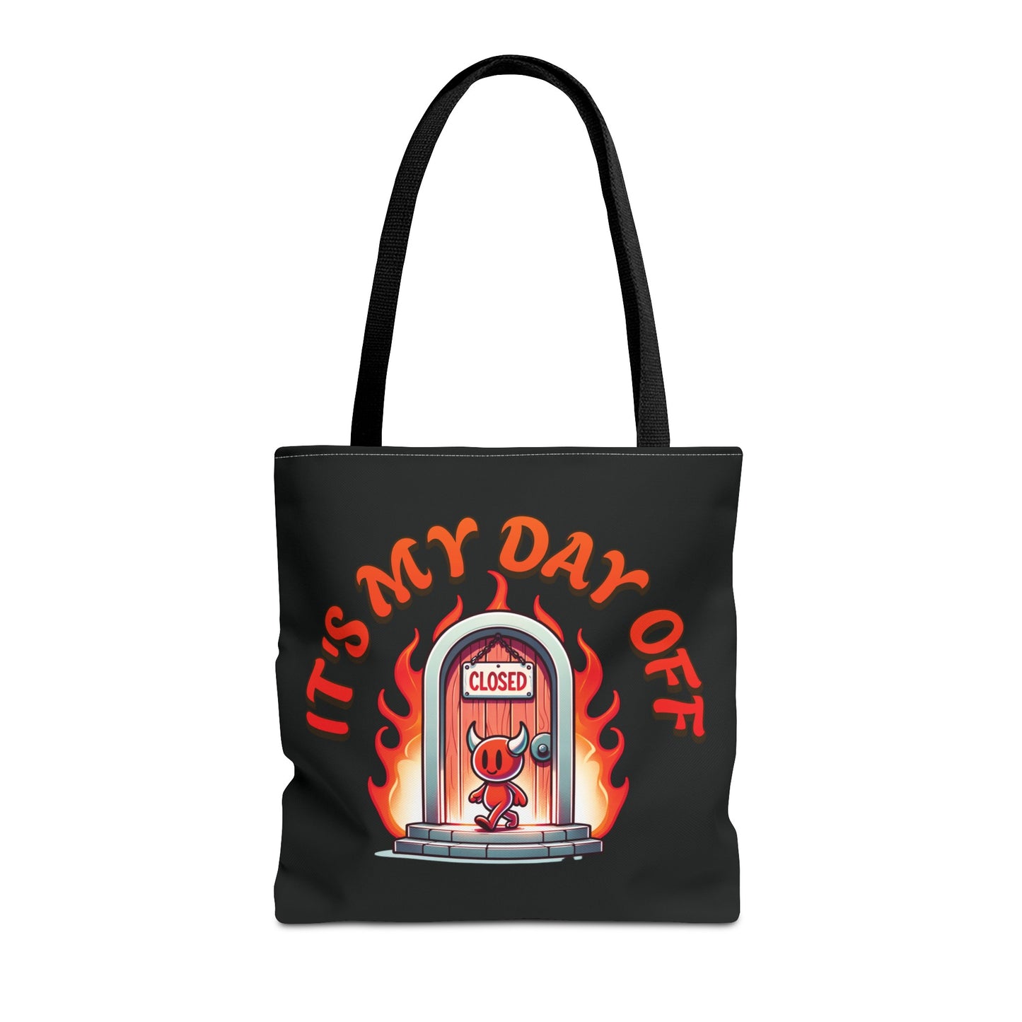 Little Devil It's My Day Off Shoulder Carry Tote Bag (AOP)