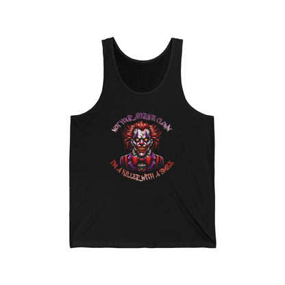 Not Your Average Clown I'm A Killer With A Smile Unisex Jersey Tank Top