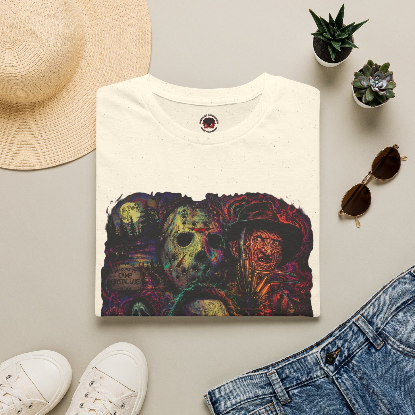 Horror Icons Collage T-Shirt —  Graphic Tee