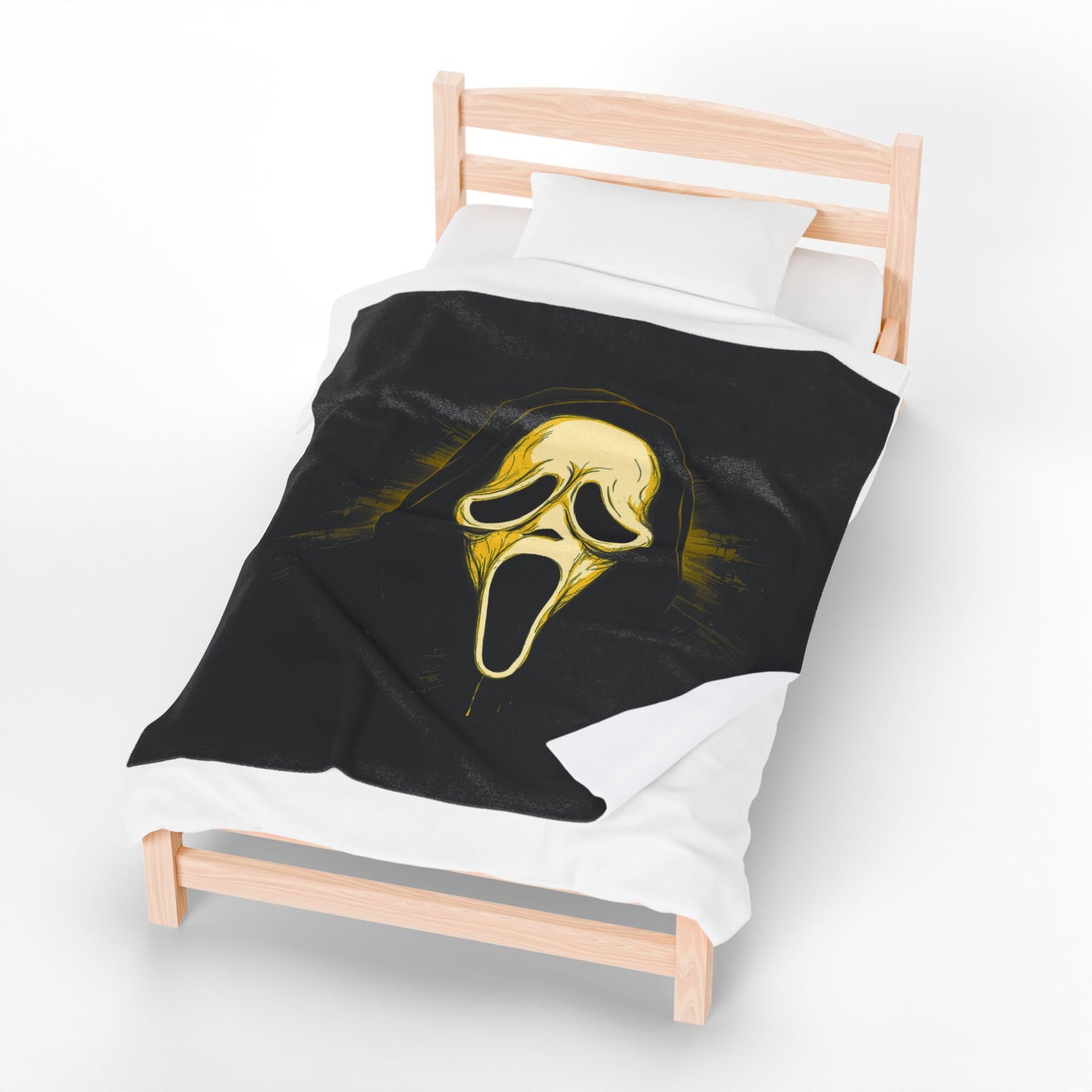 Ghostface Velveteen Plush Blanket Scream Mask Horror Throw