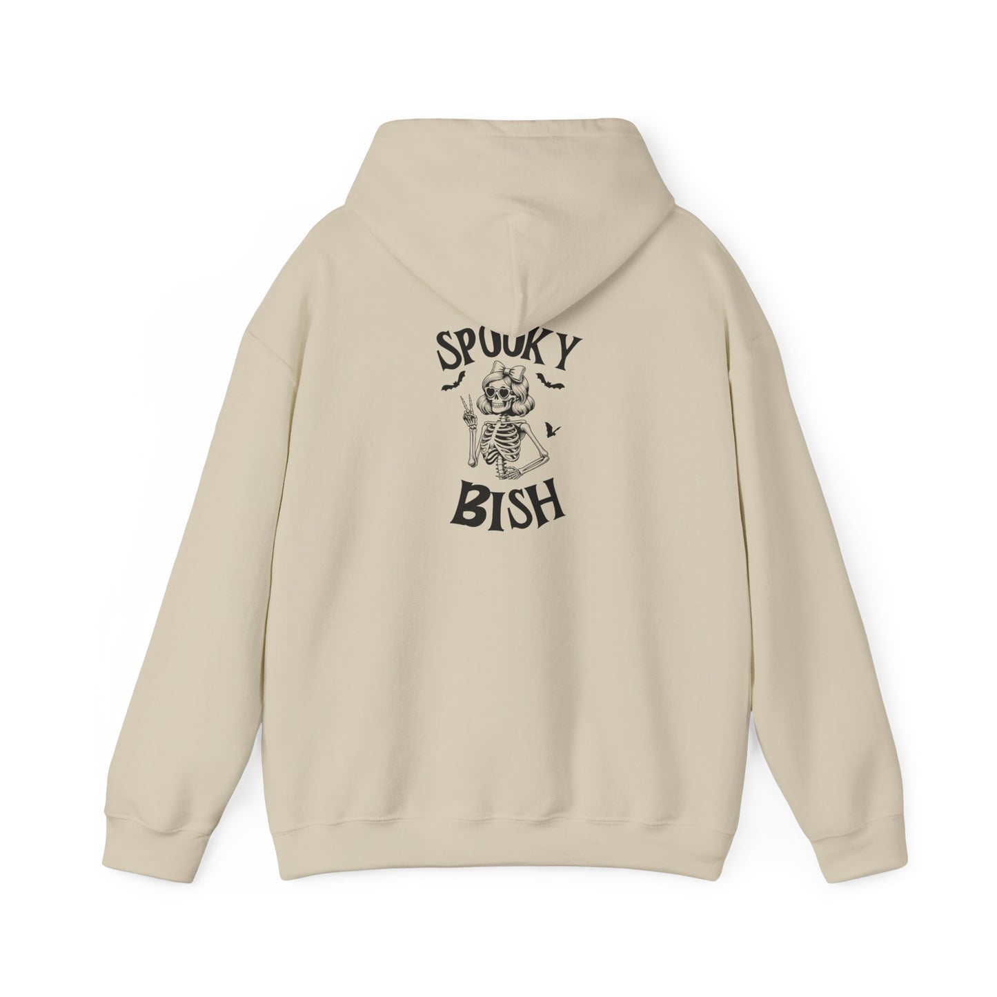 Spooky Bish Hoodie — Cute Skeleton in Sunglasses Design