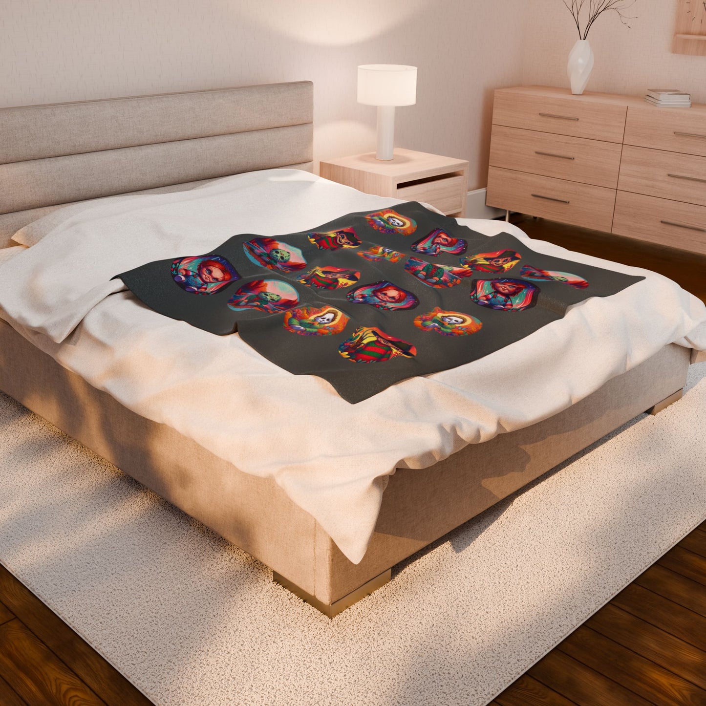 Baby Throw Blanket - Slash Pals Michael, Freddy, Jason, Chucky