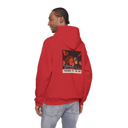 Hoodie - Friends Til The End Horror Movie Icon Friends Graphic Hoodie
