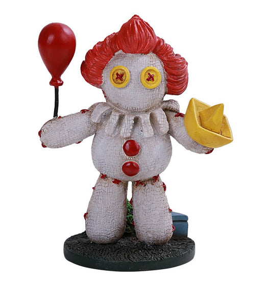 Pinheads Voodoo Style button Eyes Penny The Wise Clown Cold Cast Resin Figurine