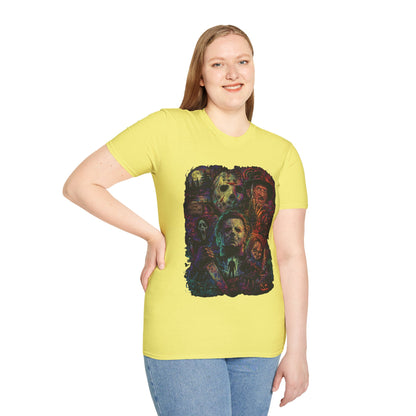 Horror Icons Collage T-Shirt —  Graphic Tee