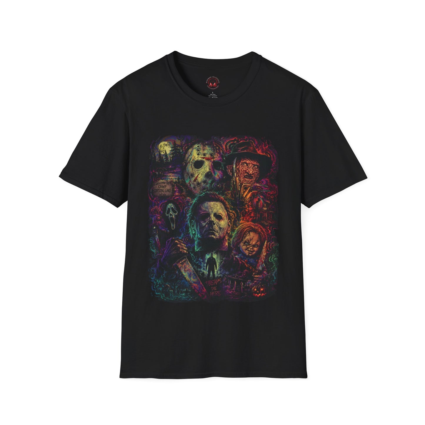 Horror Icons Collage T-Shirt —  Graphic Tee