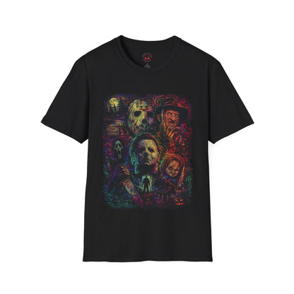 Horror Icons Collage T-Shirt —  Graphic Tee