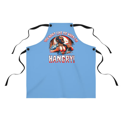 You Won't Like Me When I'm Hangry Werewolf Horror Fun Cooking BBQ Chef Kitchen Apron (AOP)