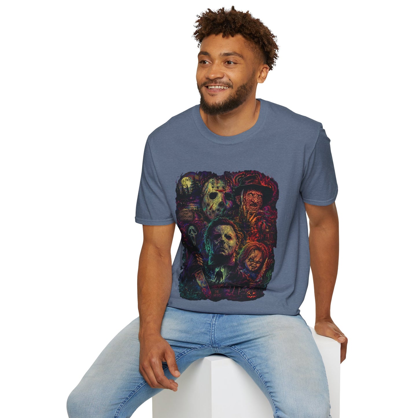 Horror Icons Collage T-Shirt —  Graphic Tee