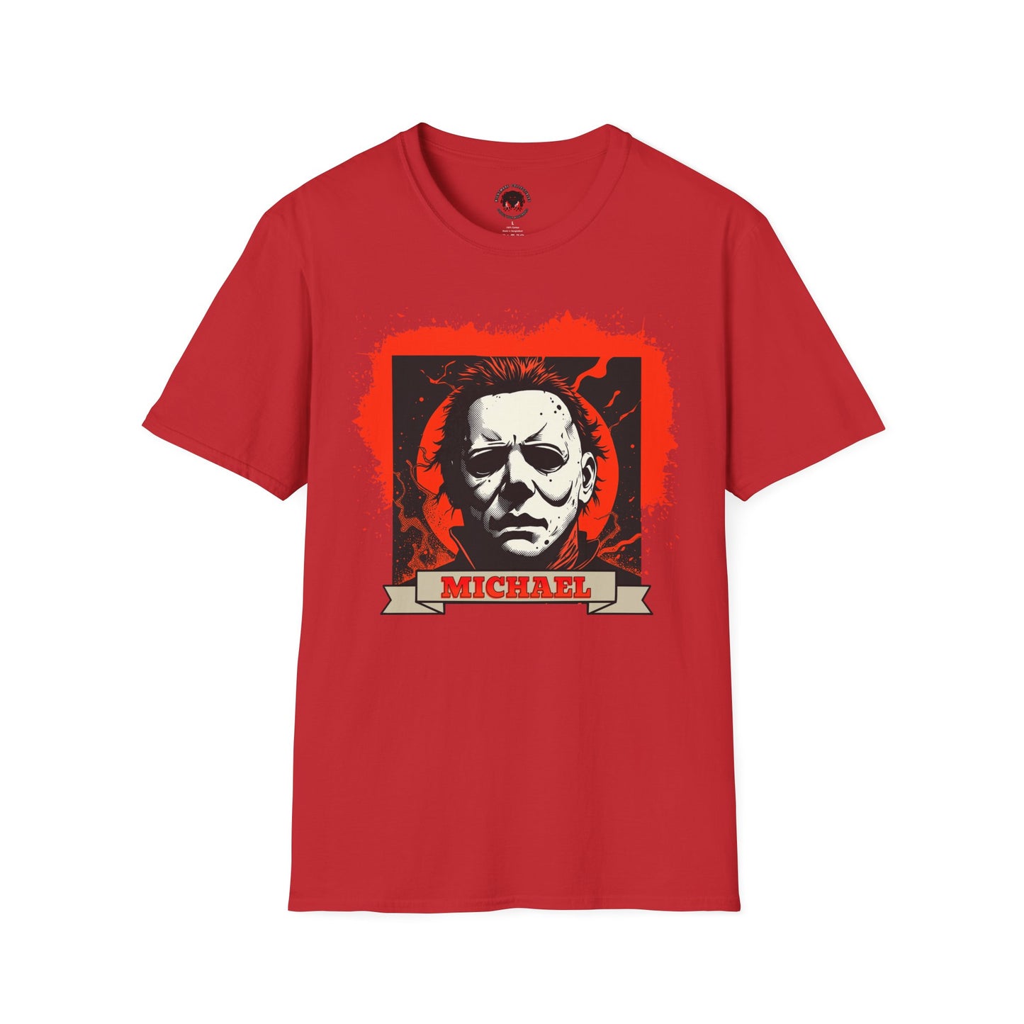 Vintage Horror Mask Portrait "Michael" Graphic T-Shirt