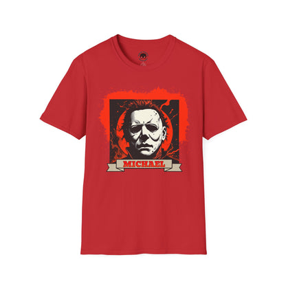 Vintage Horror Mask Portrait "Michael" Graphic T-Shirt