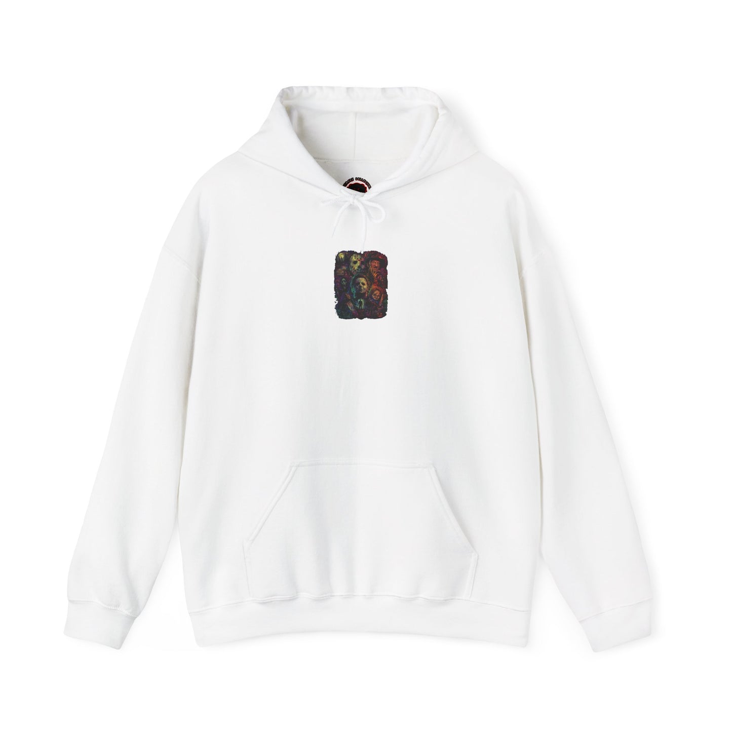 Horror Icons Hoodie — Vintage Slasher Collage Sweatshirt