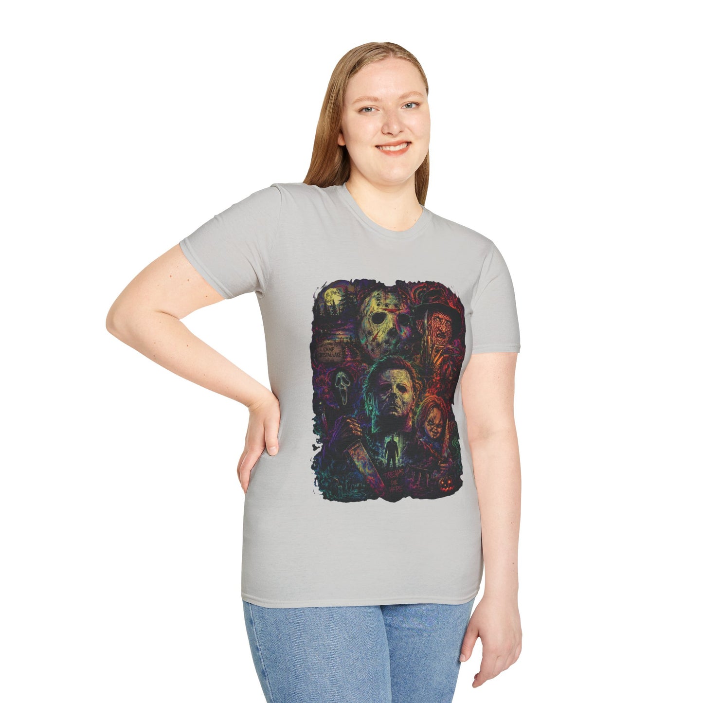 Horror Icons Collage T-Shirt —  Graphic Tee