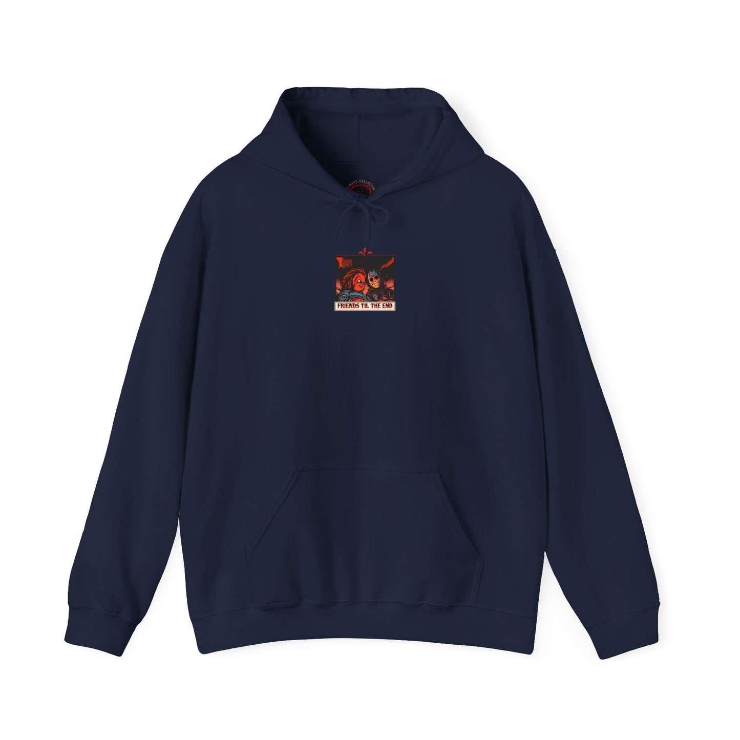 Hoodie - Friends Til The End Horror Movie Icon Friends Graphic Hoodie
