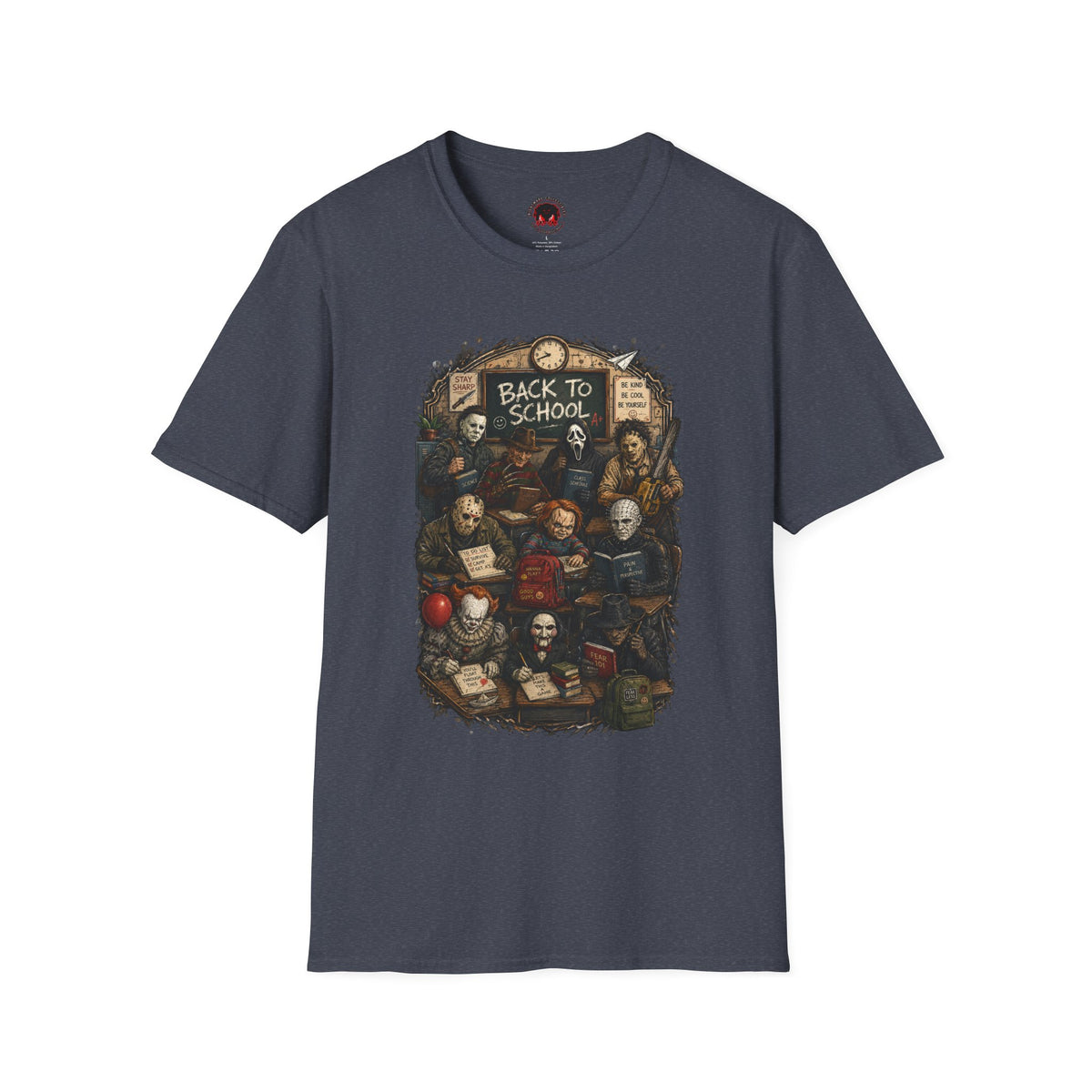 "Back to School" Horror Movie Character Class Portrait - T Shirt