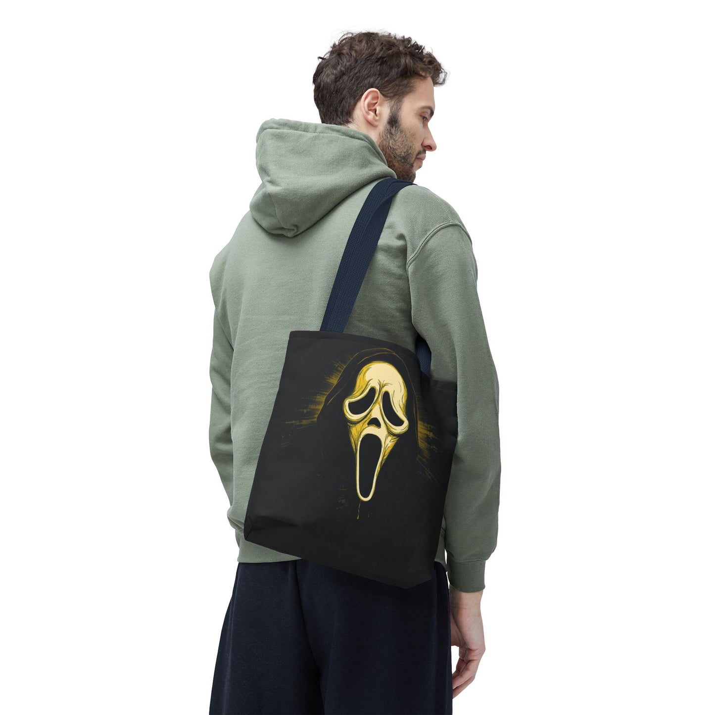 Spooky Scream Tote Bag — Ghost Face Design