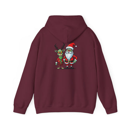 Christmas Zombie Santa & Reindeer Hoodie