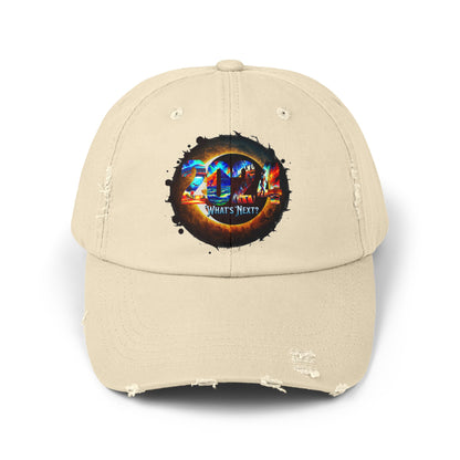 2024 What's Next?  Crazy Fun Unisex Distressed Baseball Hat Cap