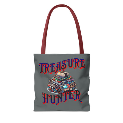 Treasure Hunter Retro Video Gamer Tote Bag (AOP) Collectors Vintage Games and Gaming