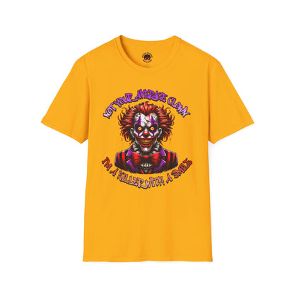 Not Your Average Clown Scary Horror Fun Unisex Soft style T-Shirt