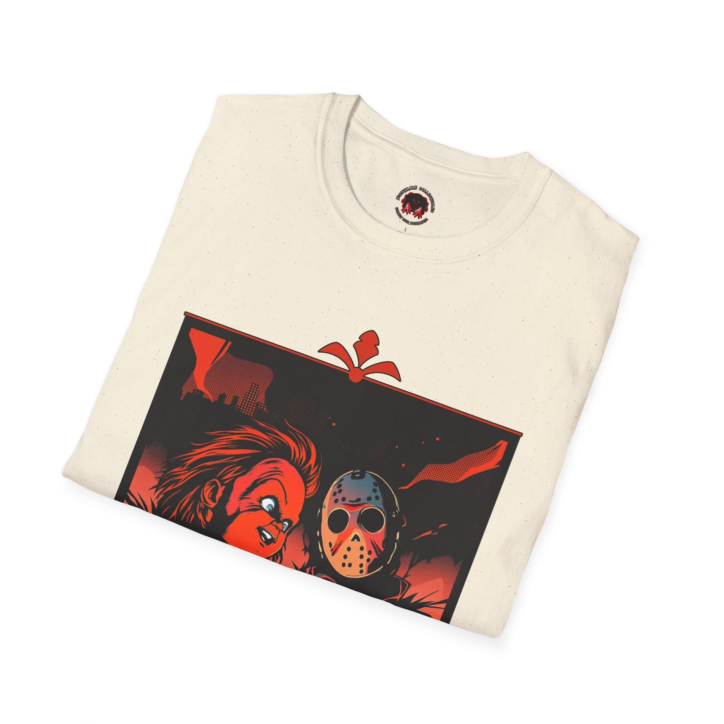 Friends 'Til the End Horror Movie T-Shirt Jason And Chucky Design