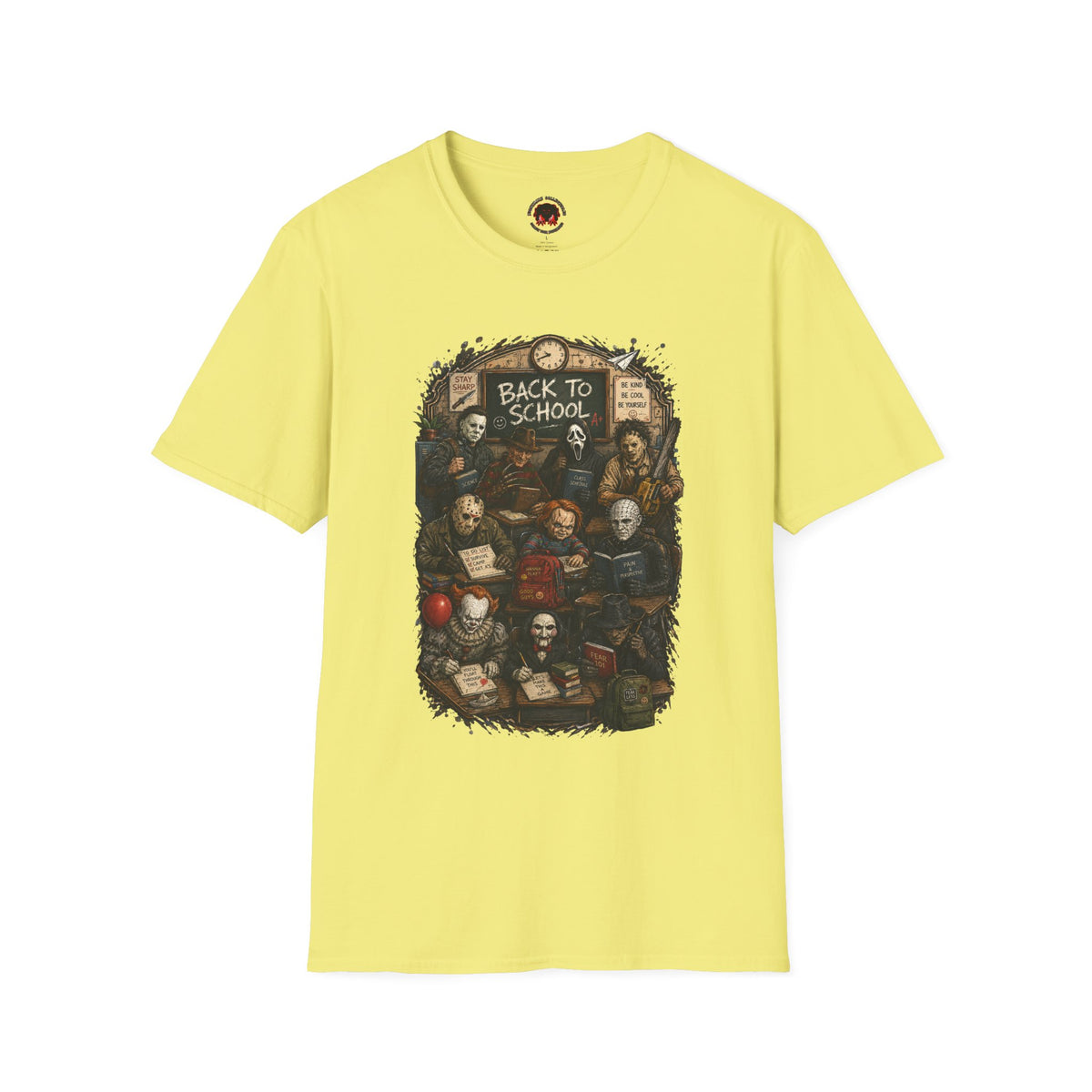 "Back to School" Horror Movie Character Class Portrait - T Shirt